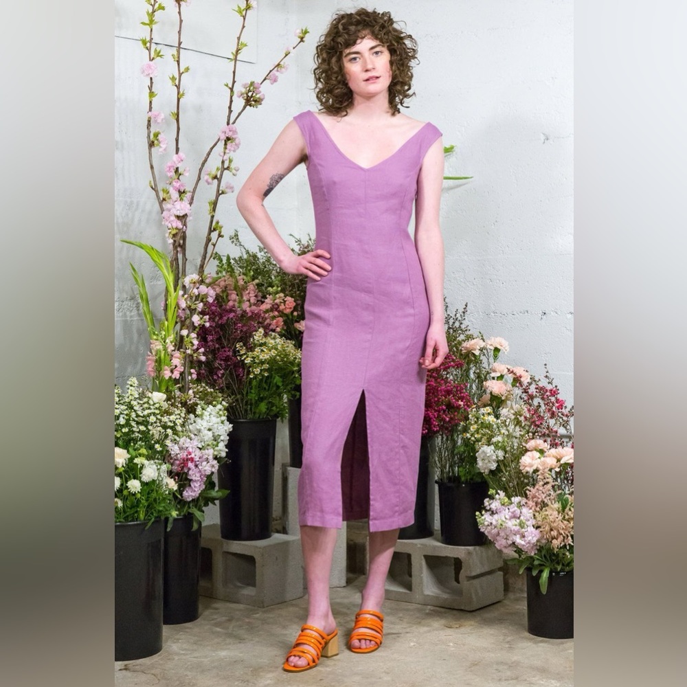 Paloma Wool Lavender Nefertiti Dress sz 38 NEW